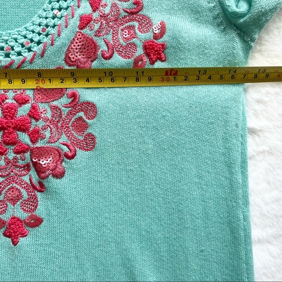 LILLY PULITZER EMBROIDERED LONG SLEEVE TOP Size XS PREPPY PRETTY FEMININE - Picture 8 of 10